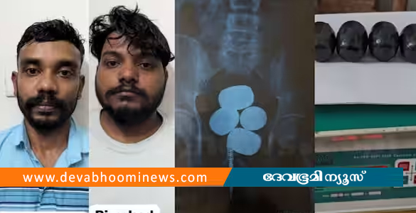 ക്യാപ്സൂളായി സ്വര്‍ണം ശരീരത്തിൽ ഒളിപ്പിച്ചു, കസ്റ്റംസിനെ വെട്ടിച്ച്  കടന്നു; കേരളാ പൊലീസ് പിടികൂടി