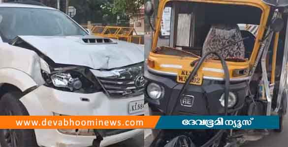 തലശ്ശേരി- മാഹി ബൈപ്പാസില്‍ കാര്‍ ഓട്ടോയിലേക്ക് ഇടിച്ചു കയറി; ഓട്ടോ ഡ്രൈവര്‍ മരിച്ചു