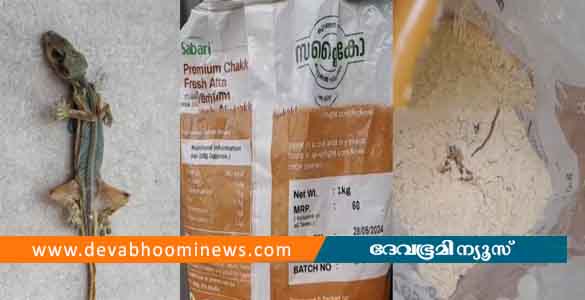 സപ്ലൈകോയിൽ നിന്നും വാങ്ങിയ ശബരി ചക്കി ഫ്രഷ് ആട്ടയിൽ ചത്ത പല്ലി