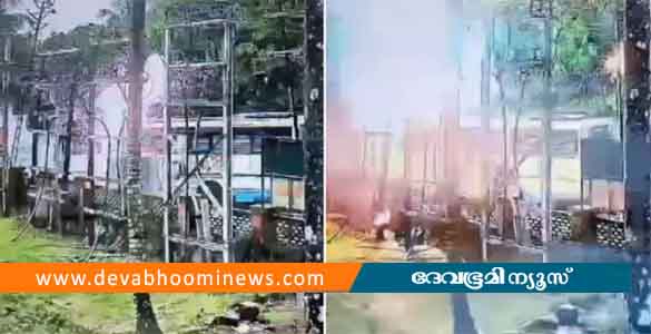 കോഴിക്കോട് നിയന്ത്രണം വിട്ട കെഎസ്ആര്‍ടിസി ബസ് 11 കെവി ലൈനില്‍ ഇടിച്ച് അപകടം