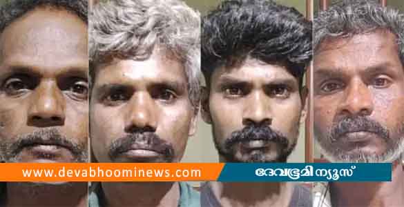 തമിഴ്‌നാട്ടിലേക്ക് ചന്ദനം കടത്തുവാന്‍ ശ്രമിക്കുന്നതിനിടെ നാലംഗ സംഘം വനം വകുപ്പിന്‍റെ പിടിയിൽ